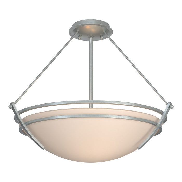 Hubbardton Forge 124432-SKT-82-SS0020 Three Light Semi-Flush Mount, Vintage Platinum