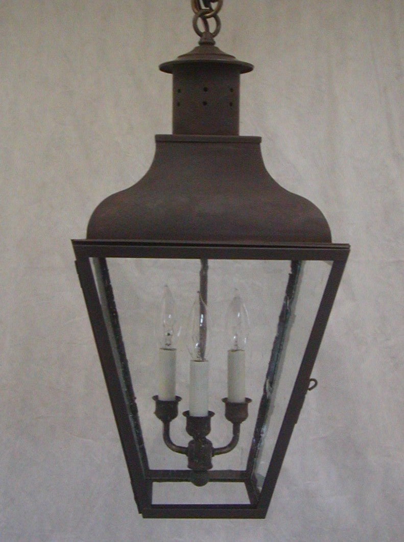 Genie House 45323DCSS Three Light Pendant, Dark Copper