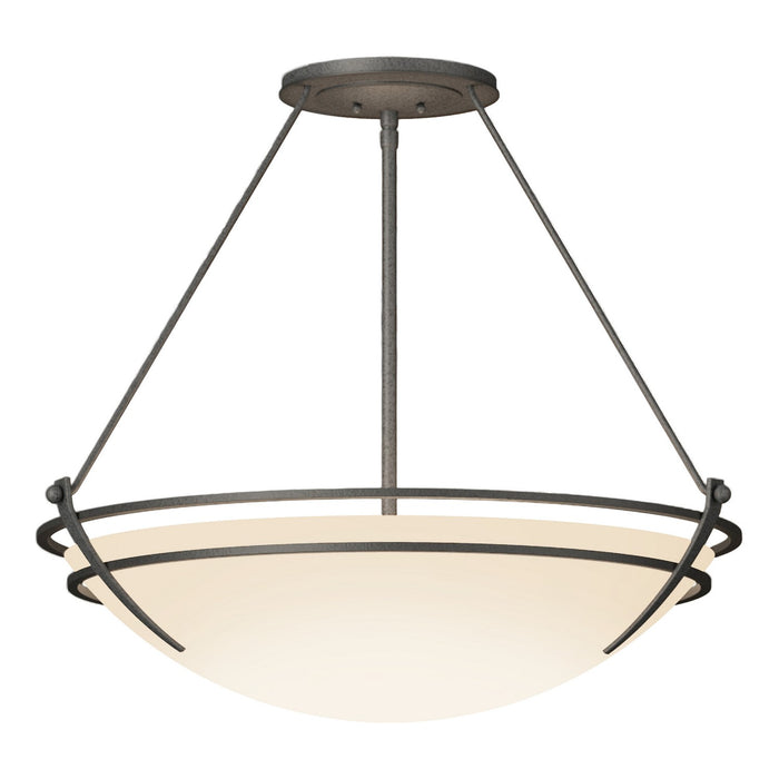 Hubbardton Forge 124442-SKT-20-GG0054 Three Light Semi-Flush Mount, Natural Iron