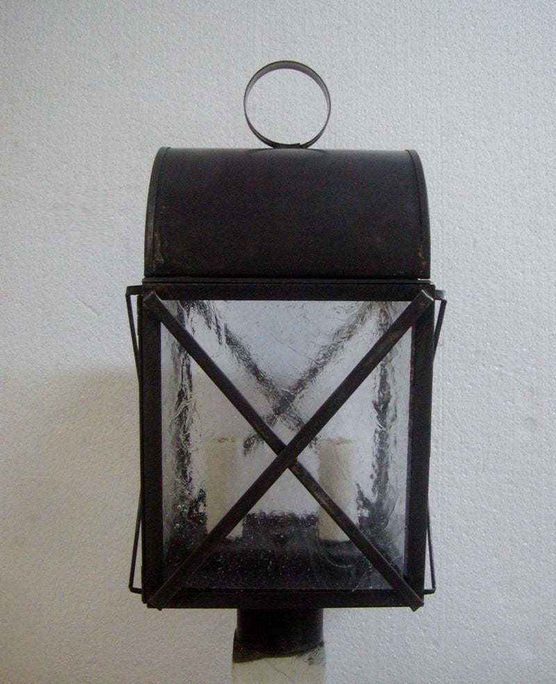 Genie House 57722DBS Two Light Post Mount, Dark Brass