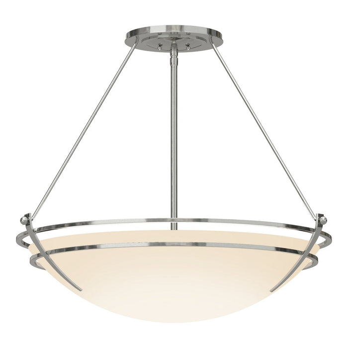 Hubbardton Forge 124442-SKT-85-GG0054 Three Light Semi-Flush Mount, Sterling