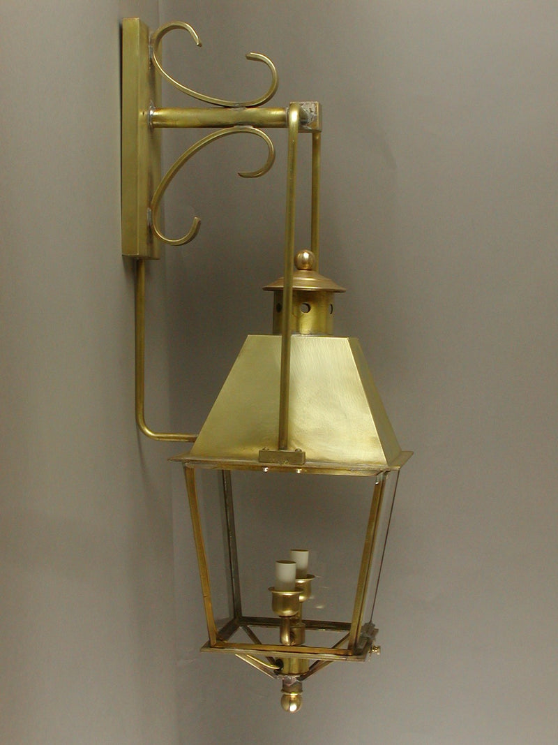 Genie House 95001RBC Two Light Wall Mount, Raw Brass