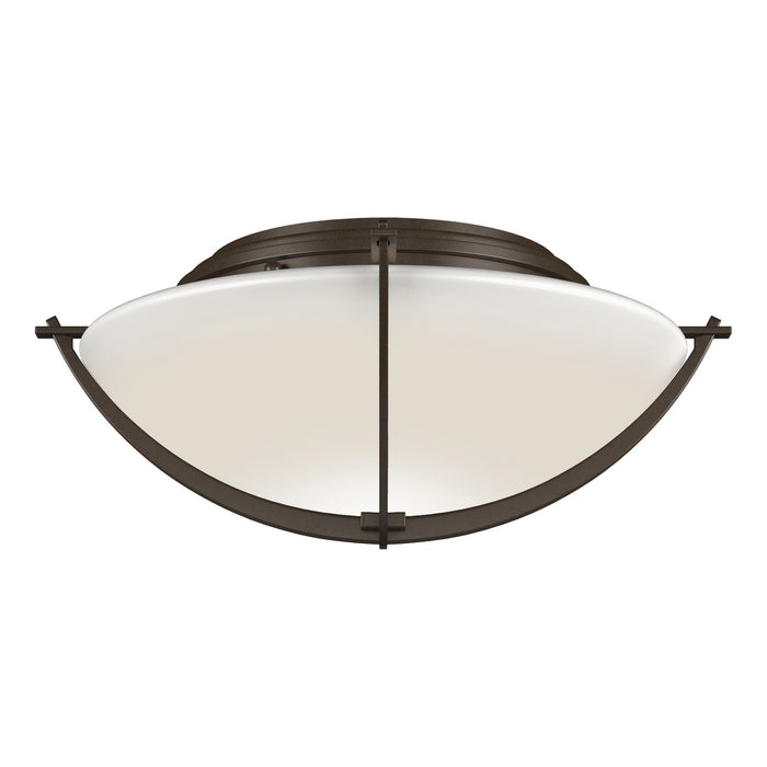 Hubbardton Forge 124550-SKT-05-GG0098 Two Light Semi-Flush Mount, Bronze
