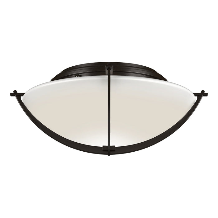 Hubbardton Forge 124550-SKT-14-GG0098 Two Light Flush Mount, Oil Rubbed Bronze