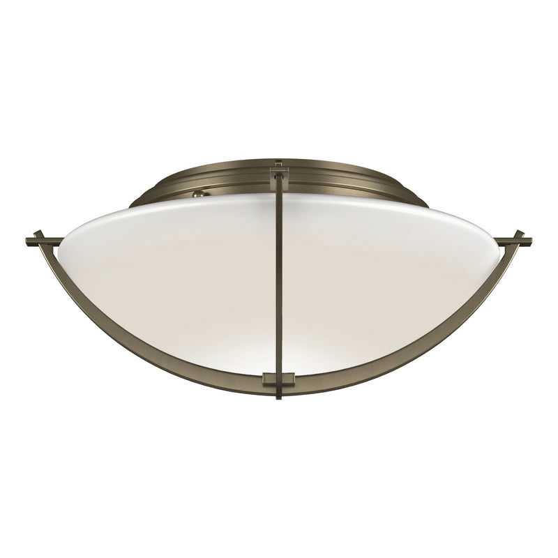 Hubbardton Forge 124550-SKT-84-GG0098 Two Light Semi-Flush Mount, Soft Gold