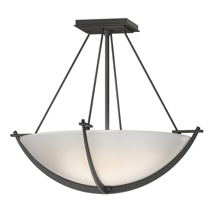 Hubbardton Forge 124555-SKT-20-GG0020 Three Light Semi-Flush Mount, Natural Iron