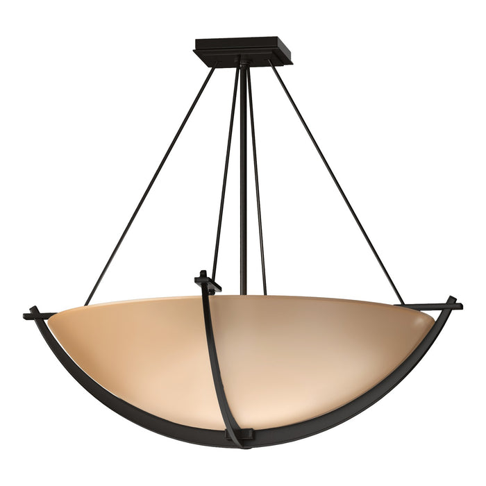 Hubbardton Forge 124560-SKT-14-SS0054 Three Light Semi Flush Mount, Oil Rubbed Bronze