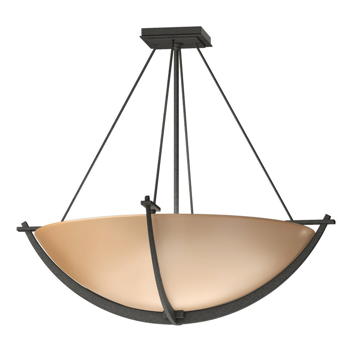 Hubbardton Forge 124560-SKT-20-SS0054 Three Light Semi-Flush Mount, Natural Iron