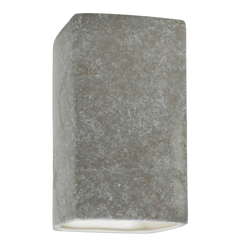 Justice Designs CER-0950W-TRAM Lantern, Mocha Travertine