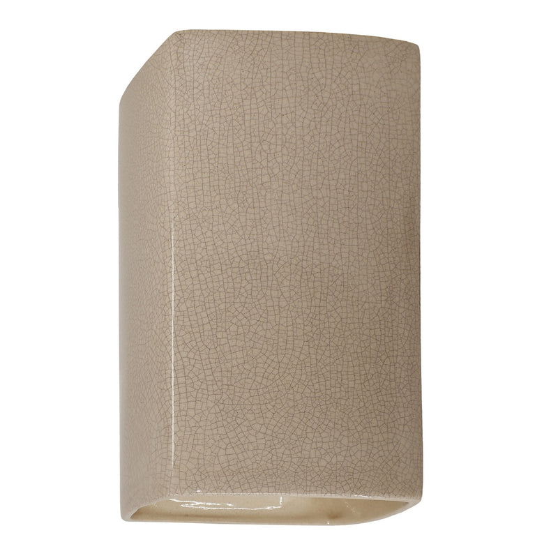 Justice Designs CER-0955-CKS Lantern, Sienna Brown Crackle