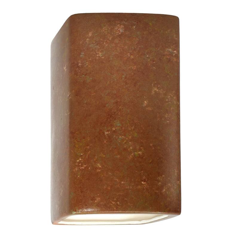 Justice Designs CER-0955-PATR-LED2-2000 LED Lantern, Rust Patina