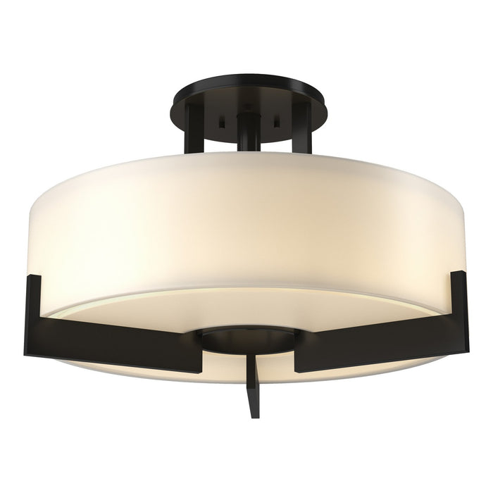 Hubbardton Forge 126403-SKT-10-GG0216 Three Light Semi-Flush Mount, Black