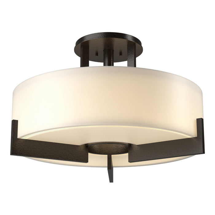 Hubbardton Forge 126403-SKT-14-GG0216 Three Light Semi Flush Mount, Oil Rubbed Bronze