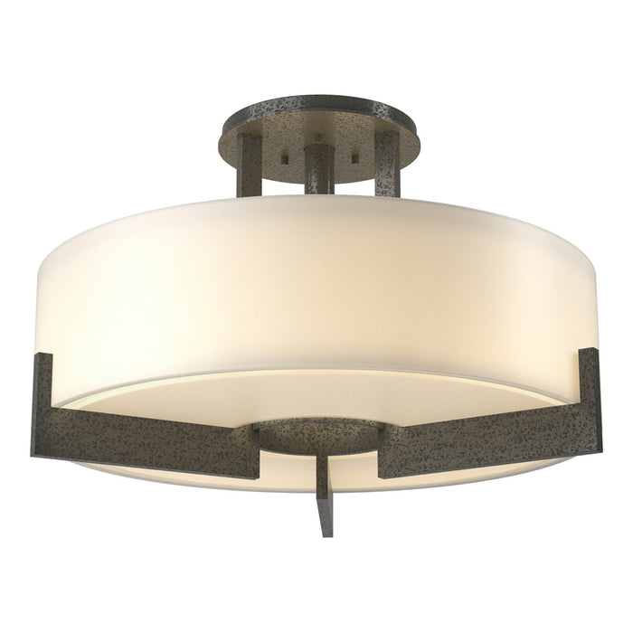Hubbardton Forge 126403-SKT-20-GG0216 Three Light Semi-Flush Mount, Natural Iron