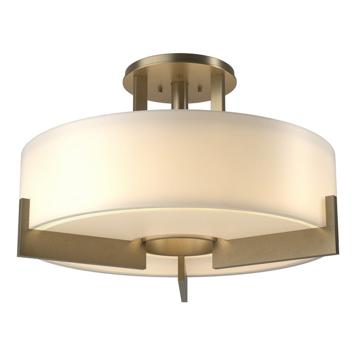 Hubbardton Forge 126403-SKT-84-GG0216 Three Light Semi-Flush Mount, Soft Gold