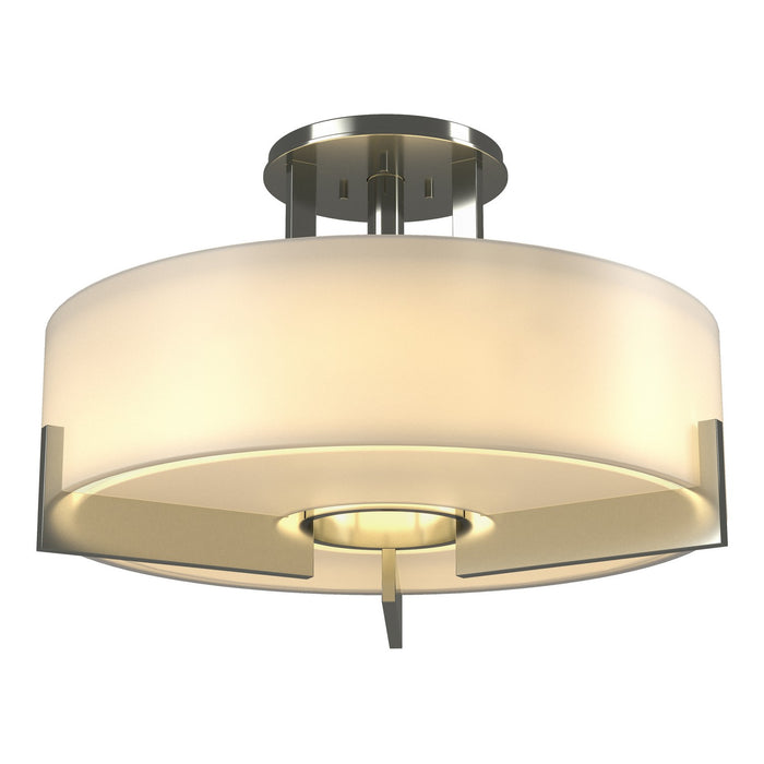 Hubbardton Forge 126403-SKT-85-GG0216 Three Light Semi-Flush Mount, Sterling