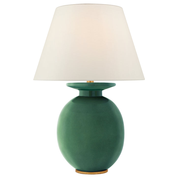 Visual Comfort Signature CS 3658CGC-L One Light Table Lamp, Celtic Green Crackle