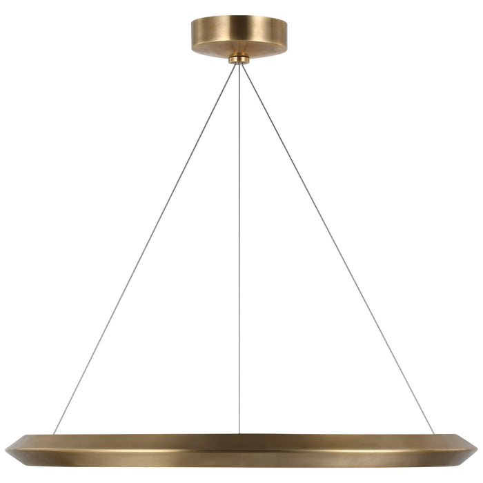 Visual Comfort Signature PB 5150NB LED Chandelier, Natural Brass