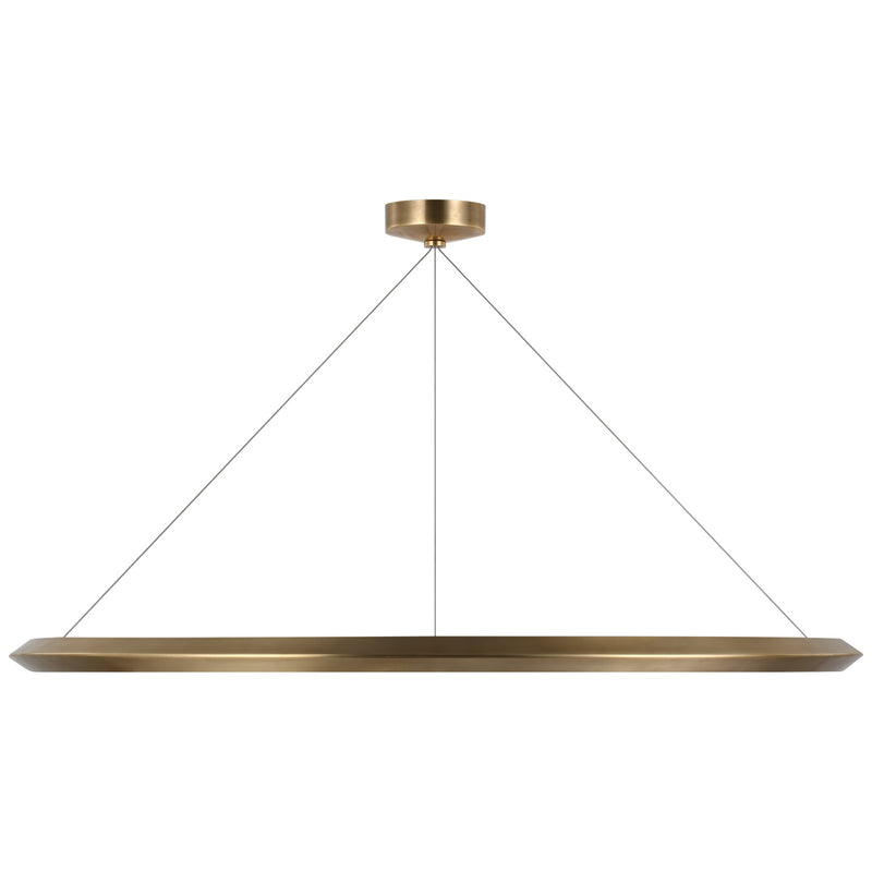 Visual Comfort Signature PB 5152NB LED Chandelier, Natural Brass