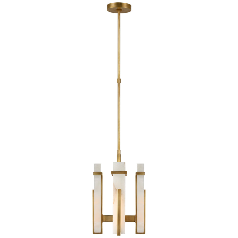Visual Comfort Signature S 5910HAB-ALB LED Chandelier, Hand-Rubbed Antique Brass