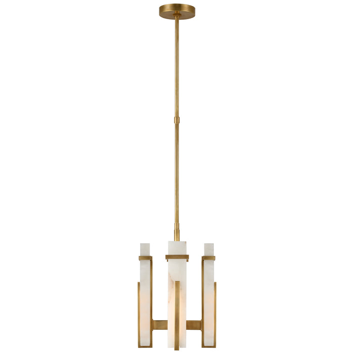 Visual Comfort Signature S 5910HAB-ALB LED Chandelier, Hand-Rubbed Antique Brass