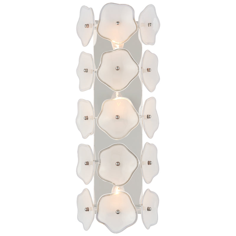 Visual Comfort Signature KS 2066PN-CRE LED Wall Sconce, Polished Nickel