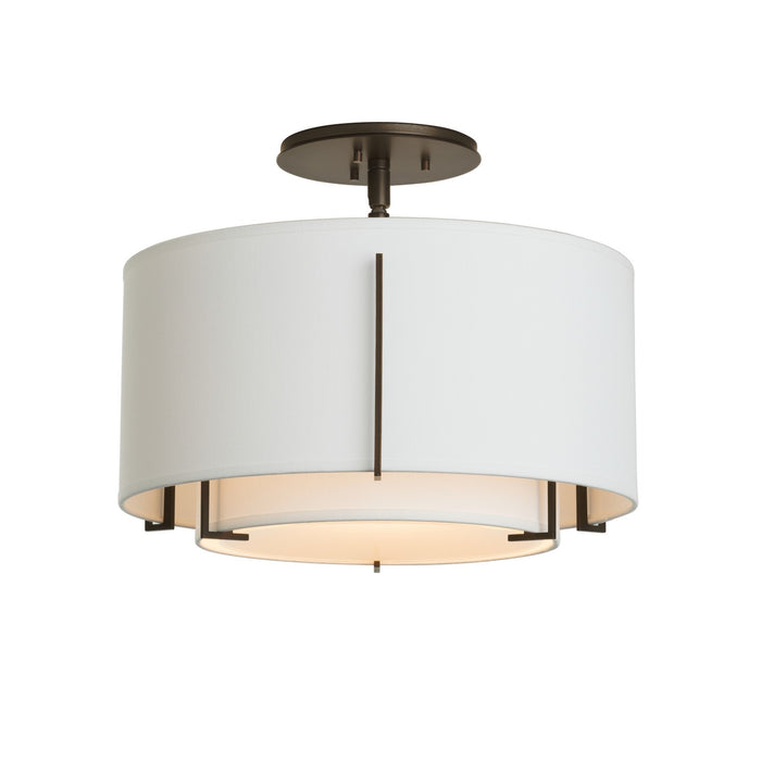 Hubbardton Forge 126501-SKT-14-SF1099-SF1590 One Light Semi-Flush Mount, Oil Rubbed Bronze