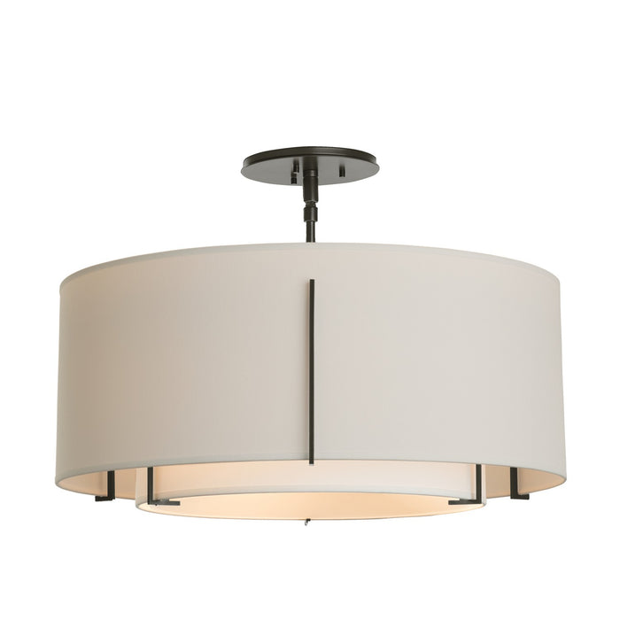 Hubbardton Forge 126503-SKT-14-SF1590-SE2290 Three Light Semi Flush Mount, Oil Rubbed Bronze