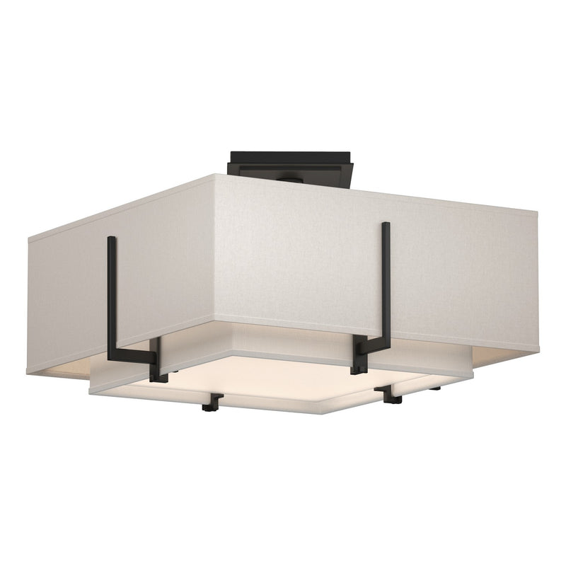 Hubbardton Forge 126507-SKT-10-SF1205-SE1605 Two Light Semi-Flush Mount, Black