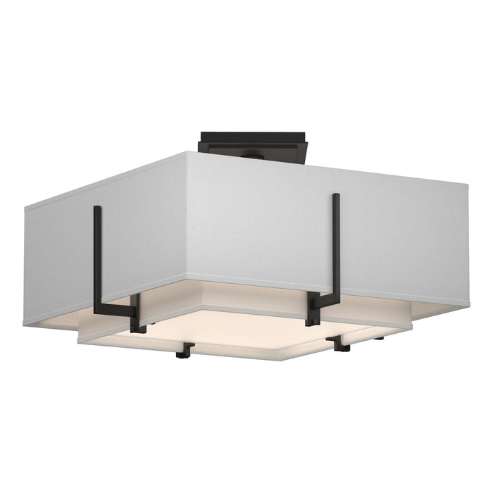 Hubbardton Forge 126507-SKT-10-SF1205-SF1605 Two Light Semi-Flush Mount, Black