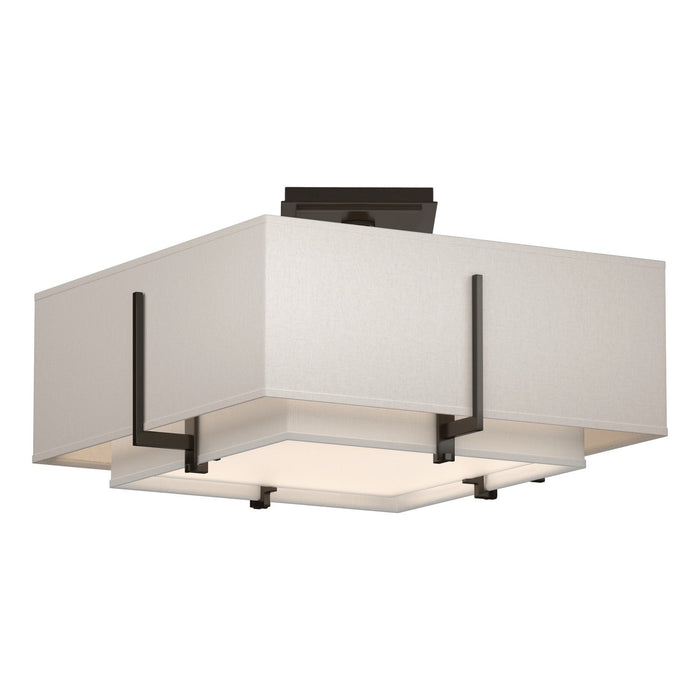 Hubbardton Forge 126507-SKT-14-SF1205-SE1605 Two Light Semi-Flush Mount, Oil Rubbed Bronze