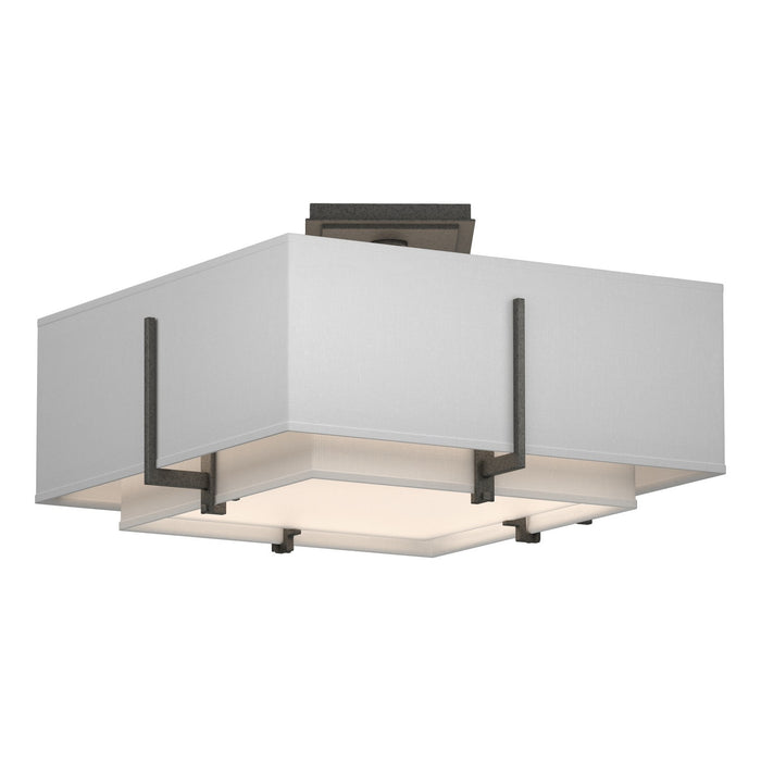 Hubbardton Forge 126507-SKT-20-SF1205-SF1605 Two Light Semi-Flush Mount, Natural Iron