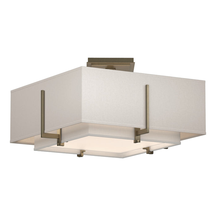 Hubbardton Forge 126507-SKT-84-SF1205-SE1605 Two Light Semi-Flush Mount, Soft Gold