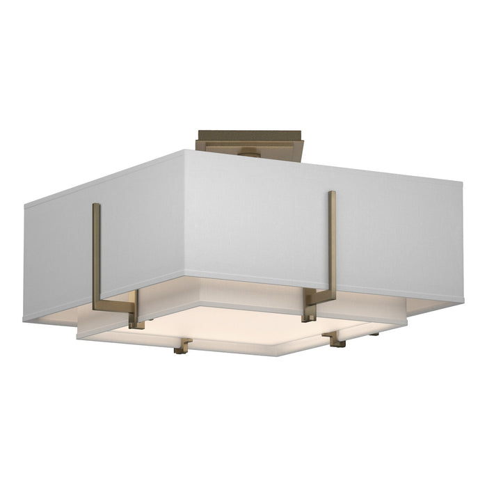 Hubbardton Forge 126507-SKT-84-SF1205-SF1605 Two Light Semi-Flush Mount, Soft Gold