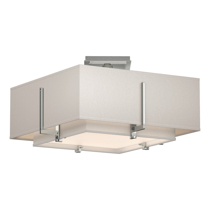 Hubbardton Forge 126507-SKT-85-SF1205-SE1605 Two Light Semi-Flush Mount, Sterling