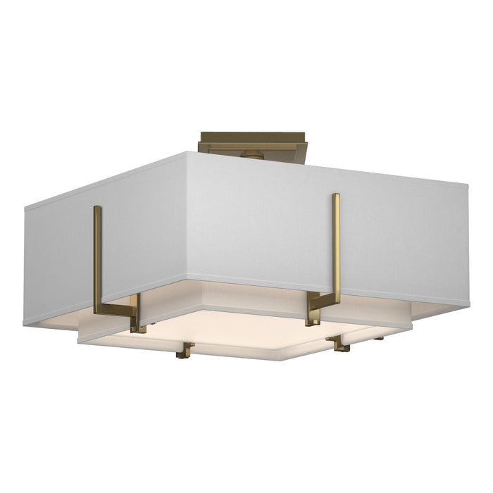 Hubbardton Forge 126507-SKT-86-SF1205-SF1605 Two Light Semi-Flush Mount, Modern Brass