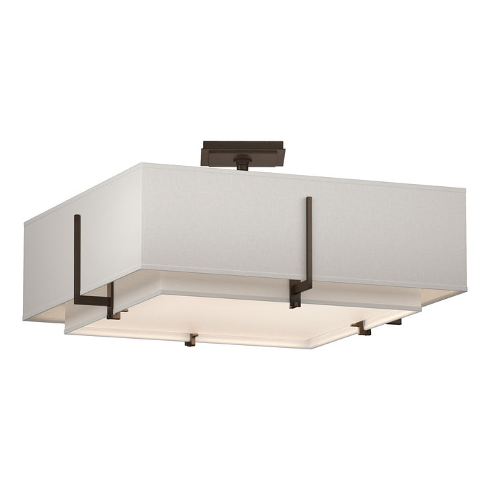 Hubbardton Forge 126510-SKT-05-SF1605-SE2012 Four Light Semi-Flush Mount, Bronze