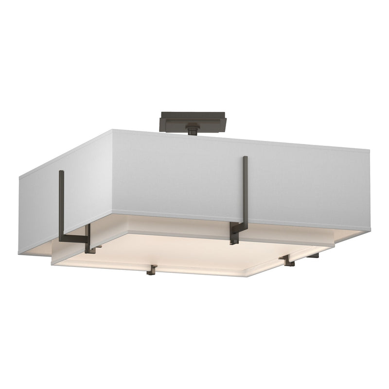 Hubbardton Forge 126510-SKT-07-SF1605-SF2012 Four Light Semi-Flush Mount, Dark Smoke