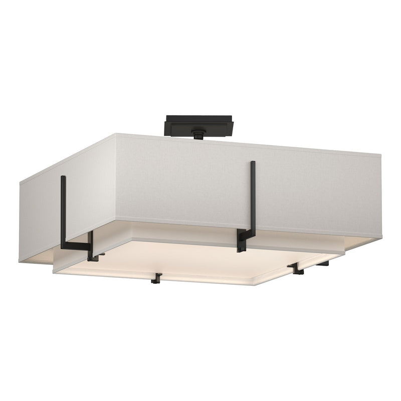 Hubbardton Forge 126510-SKT-10-SF1605-SE2012 Four Light Semi-Flush Mount, Black