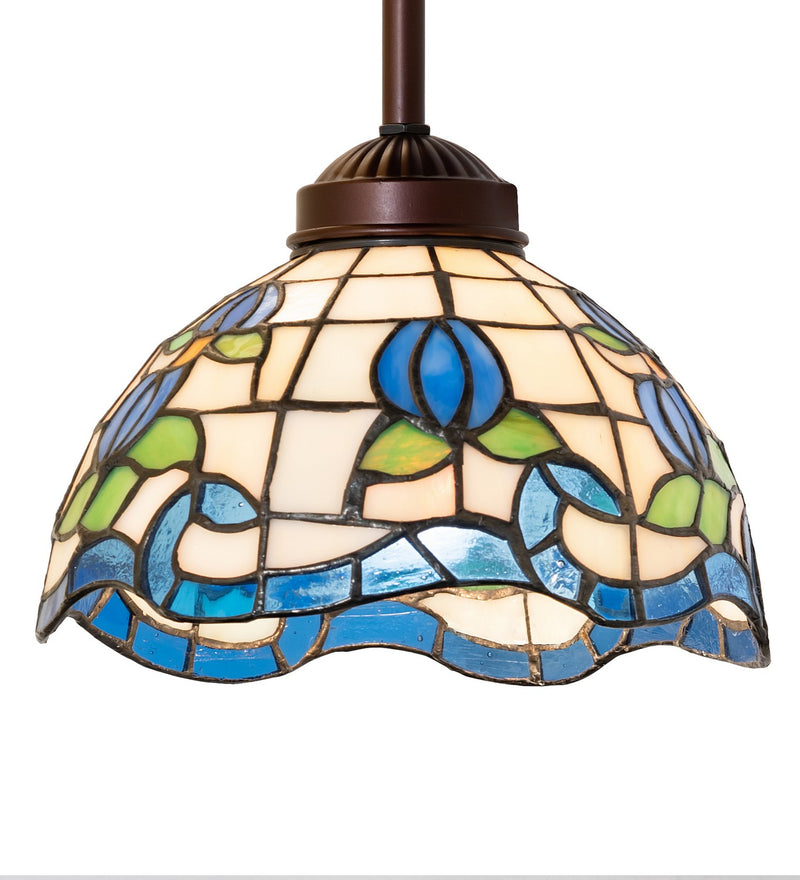 Meyda Tiffany 110710 One Light Mini Pendant, Mahogany Bronze