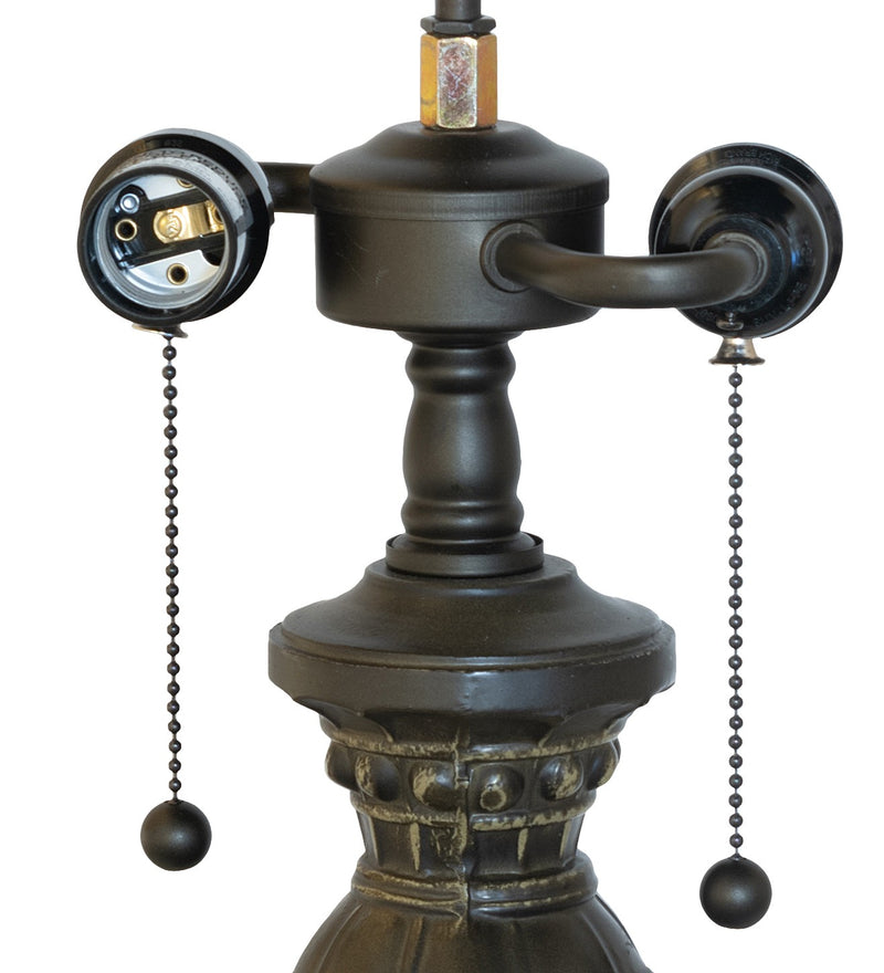 Meyda Tiffany 119678 Two Light Table Base, Bronze