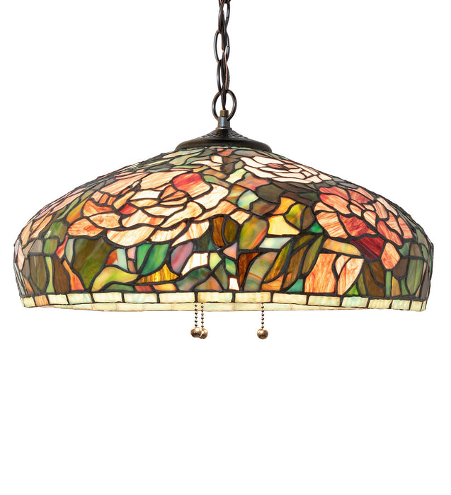 Meyda Tiffany 12752 Three Light Pendant, Mahogany Bronze