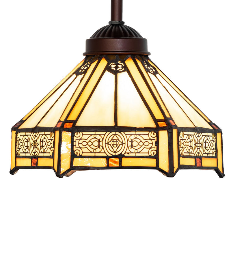 Meyda Tiffany 182400 One Light Mini Pendant, Mahogany Bronze