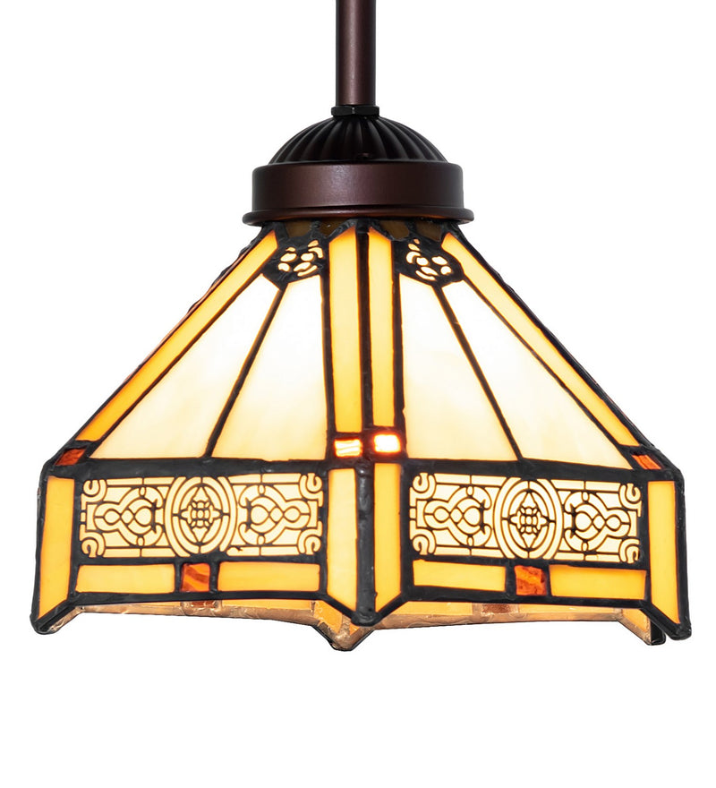 Meyda Tiffany 182400 One Light Mini Pendant, Mahogany Bronze