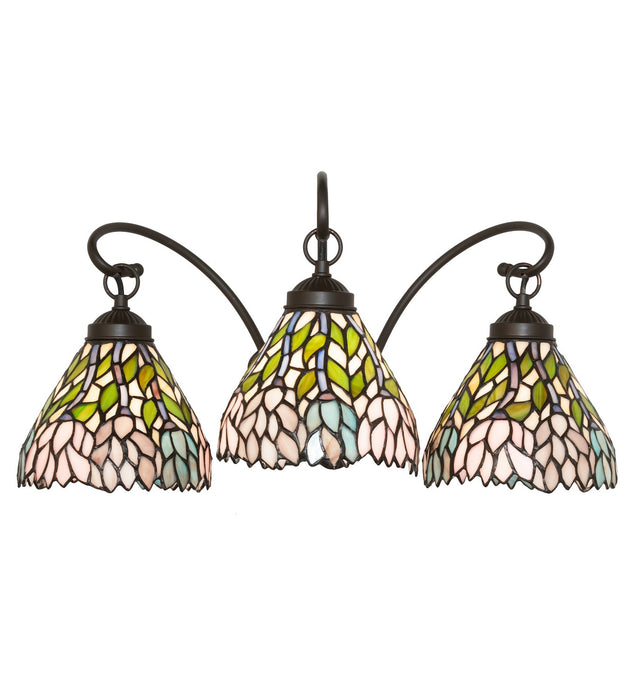 Meyda Tiffany 18723 Three Light Wall Sconce, Mahogany Bronze