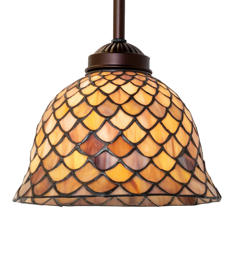Meyda Tiffany 244751 One Light Mini Pendant, Mahogany Bronze