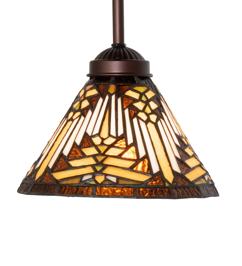 Meyda Tiffany 244753 One Light Pendant, Mahogany Bronze