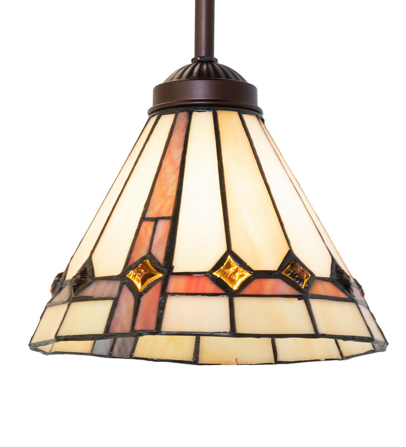 Meyda Tiffany 244755 One Light Pendant, Mahogany Bronze