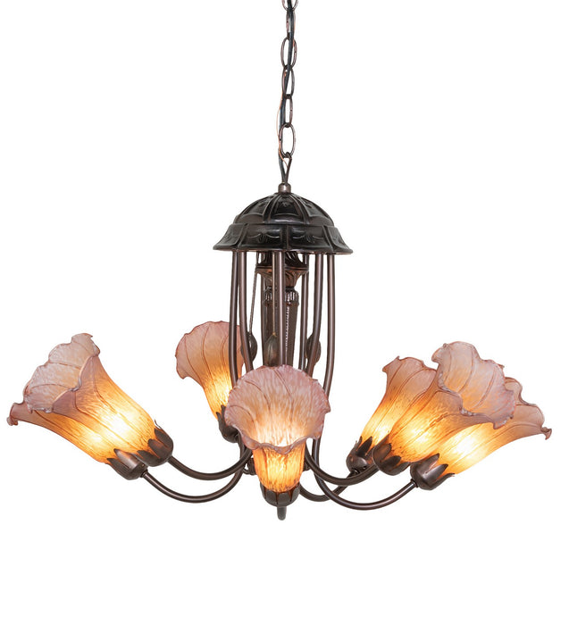 Meyda Tiffany 251583 Seven Light Chandelier, Mahogany Bronze