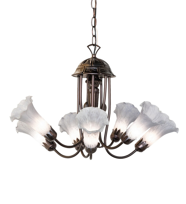 Meyda Tiffany 251587 Seven Light Chandelier, Mahogany Bronze
